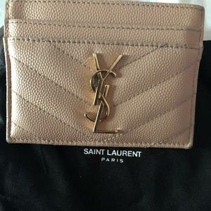 YSL Saint Laurent Paris Monogram Card Case
